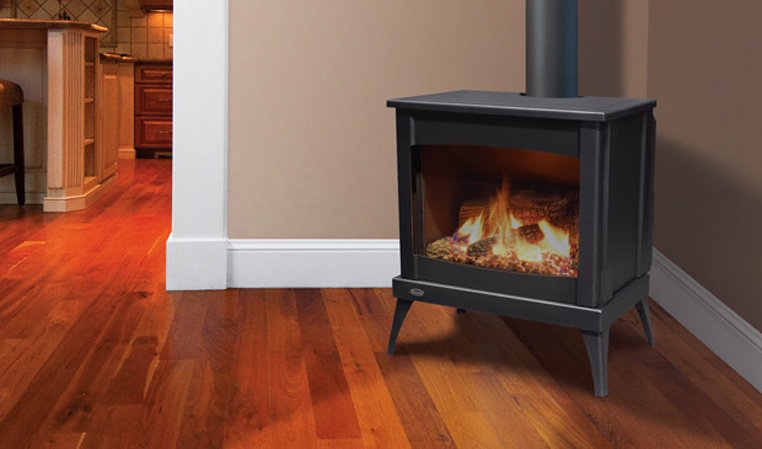 WP-S-STL-1 Propane fireplace in brick wall